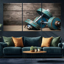 Dambell and Sport Wall Art Canvas Print by MyGreatCanvas | Canvas Wall Art Prints | Photo Prints & Wall Decor