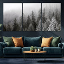 Big Foggy Forest and Misty Trees Forest Wall Art Canvas by MyGreatCanvas | Canvas Wall Art Prints | Photo Prints & Wall Decor