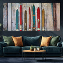 Vintage Wooden Weathered Ski's in Front of an Old Barn Wall by MyGreatCanvas | Canvas Wall Art Prints | Photo Prints & Wall Decor
