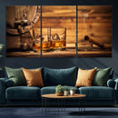 Rustic Whiskey and Barrel Canvas Print by MyGreatCanvas | Canvas Wall Art Prints | Photo Prints & Wall Decor