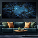 Forest and Stars Wall Art Canvas Print by MyGreatCanvas | Canvas Wall Art Prints | Photo Prints & Wall Decor