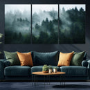 Misty Forest Wall Art – Serene Green Landscape Canvas Print, by MyGreatCanvas | Canvas Wall Art Prints | Photo Prints & Wall Decor