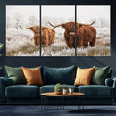 Longhorn Cattle Wall Art Canvas Print, Framed Farmhouse by MyGreatCanvas | Canvas Wall Art Prints | Photo Prints & Wall Decor