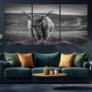 Fluffy Cattle Wall Art Print, Highland Cow Canvas, Framed by MyGreatCanvas | Canvas Wall Art Prints | Photo Prints & Wall Decor