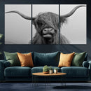Texas Cow Wall Art Canvas, Texas Longhorn Cattle Canvas by MyGreatCanvas | Canvas Wall Art Prints | Photo Prints & Wall Decor
