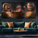 Wine and Barrels Wall Art Canvas Print by MyGreatCanvas | Canvas Wall Art Prints | Photo Prints & Wall Decor