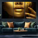 Gold and Women Wall Art Canvas Print by MyGreatCanvas | Canvas Wall Art Prints | Photo Prints & Wall Decor