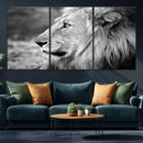 Lion Wall Art Canvas Print – Framed Majestic Wildlife by MyGreatCanvas | Canvas Wall Art Prints | Photo Prints & Wall Decor