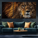 Mighty Lion Wall Art Canvas Print – Majestic Animal Portrait by MyGreatCanvas | Canvas Wall Art Prints | Photo Prints & Wall Decor