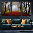Foggy Forest Wall Art Landscape Canvas Print