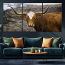 Texas Longhorn Canvas Wall Art - Longhorn Steer Canvas Wall by MyGreatCanvas | Canvas Wall Art Prints | Photo Prints & Wall Decor