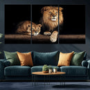 Lion Canvas Wall Art – Majestic Animal Print Artwork for by MyGreatCanvas | Canvas Wall Art Prints | Photo Prints & Wall Decor