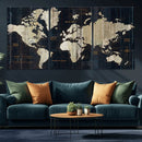 World Map Canvas Print – Detailed Map of the World Wall Art by MyGreatCanvas | Canvas Wall Art Prints | Photo Prints & Wall Decor