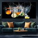 Kitchen Wall Art, Kitchen Fruits Art Canvas Print