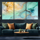 Green Marble Fluid Effect Wall Art Abstract Canvas Wall Art by MyGreatCanvas | Canvas Wall Art Prints | Photo Prints & Wall Decor