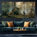 Baby Bears in Forest Wall Art Canvas Print by MyGreatCanvas | Canvas Wall Art Prints | Photo Prints & Wall Decor