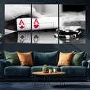 Aces Poker Art Poker Game Wall Art Canvas Print by MyGreatCanvas | Canvas Wall Art Prints | Photo Prints & Wall Decor