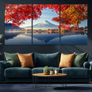 Mount Fuji Canvas Wall Art Japan Autumn Mountain Canvas