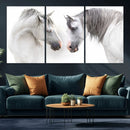 White Horse Wall Art Animal Canvas Print by MyGreatCanvas | Canvas Wall Art Prints | Photo Prints & Wall Decor