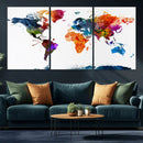 World Map Canvas Print – Detailed Map of the World Wall Art by MyGreatCanvas | Canvas Wall Art Prints | Photo Prints & Wall Decor