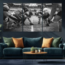 American Football Wall Art Canvas Print Framed Stadium Sport