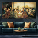 Last Supper Wall Art Canvas Print, Framed Jesus Painting Art