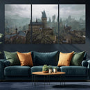 Disney Castle Wall Art Canvas Print, Living Kids Home Room