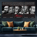 Thinker Quintet Canvas Wall Art – Martin, Obama, Malcolm X,