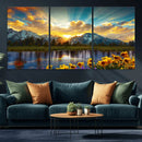Grand Teton Park Sunrise Wall Art – Vibrant Landscape Canvas by MyGreatCanvas | Canvas Wall Art Prints | Photo Prints & Wall Decor