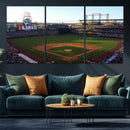 Colorado Rockies Coors Field Wall Art Canvas Print - MLB