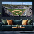 Los Angeles Dodgers Dodger Stadium Wall Art Canvas Print -