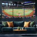 Texas Rangers Baseball Team Print - Arlington Globe Life