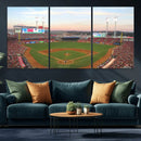 Cincinnati Reds Baseball Print Canvas- Cincinnati