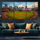 St. Louis Cardinals Baseball Team Print - Busch Stadium Wall