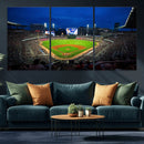Truist Park Night Game Canvas Art - Atlanta Braves Stadium