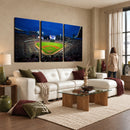 Truist Park Night Game Canvas Art - Atlanta Braves Stadium
