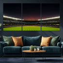 Yankee Stadium Night Game Triple Canvas, Yankee Stadium