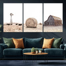 Rustic Farmhouse Wall Art Set of 3 – Country Barn and Wheat by MyGreatCanvas | Canvas Wall Art Prints | Photo Prints & Wall Decor