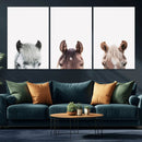 Horse Wall Art - Minimalist Horse Triptych Wall Art – Modern by MyGreatCanvas | Canvas Wall Art Prints | Photo Prints & Wall Decor