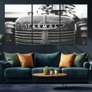 Vintage Farmall Tractor Wall Art Canvas Print, Rustic
