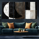 Abstract Modern Wabi Sabi Wall Art Canvas Print Set –