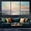 Abstract Ocean Wall Art - Boat Wall Art Canvas Print by MyGreatCanvas | Canvas Wall Art Prints | Photo Prints & Wall Decor