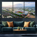 Old Trafford Manchester United Stadium Wall Art Canvas Print