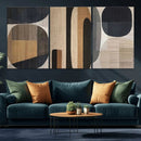 Wabi Sabi Canvas Print - Geometric Abstract Wall Art Canvas