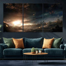 Avengers Planet Wall Art Canvas Print