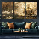 Zen Buddha Wall Art Canvas Print | Peaceful Meditation Decor