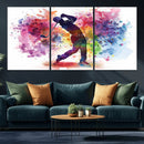 Colorful Golfer Swing Wall Art Canvas Print - Ready to Hang, by MyGreatCanvas | Canvas Wall Art Prints | Photo Prints & Wall Decor