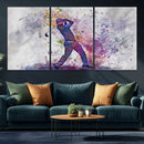 Watercolor Golf Swing Wall Art Canvas Print | Vibrant