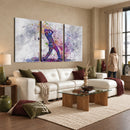 Watercolor Golf Swing Wall Art Canvas Print | Vibrant