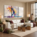 Watercolor Golf Swing Wall Art Canvas Print | Vibrant